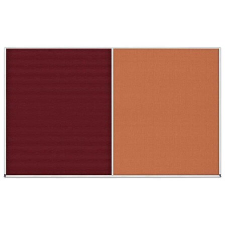 United Visual Products Enclosed Corkboard, 1 Door, 48"x36", 4" Fra UV3402-GOLD-CLOUD